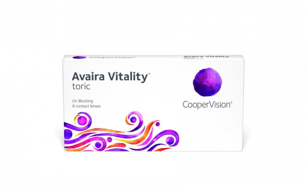 Астигматические контактные линзы Avaira Vitality toric (6 линз)
