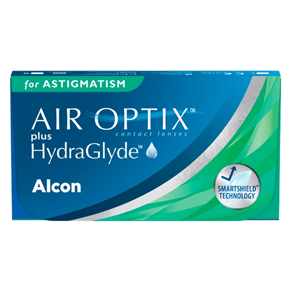 Астигматические контактные линзы AIR OPTIX plus HydraGlyde for Astigmatism (3 линзы)